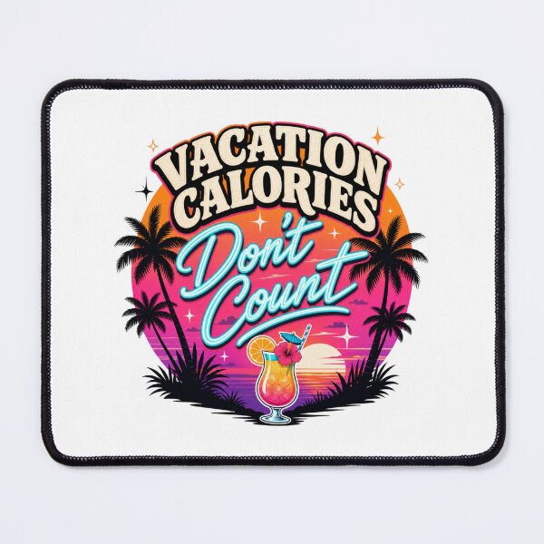 Item preview, Vacation Calories Don't Count | Funny Beach Holiday Foodie T-Shirt designed and sold by rushaib.
