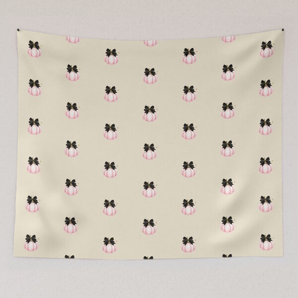 Item preview, Pink Pumpkin Black Bow Coquette Halloween designed and sold by GemsAnatomy.