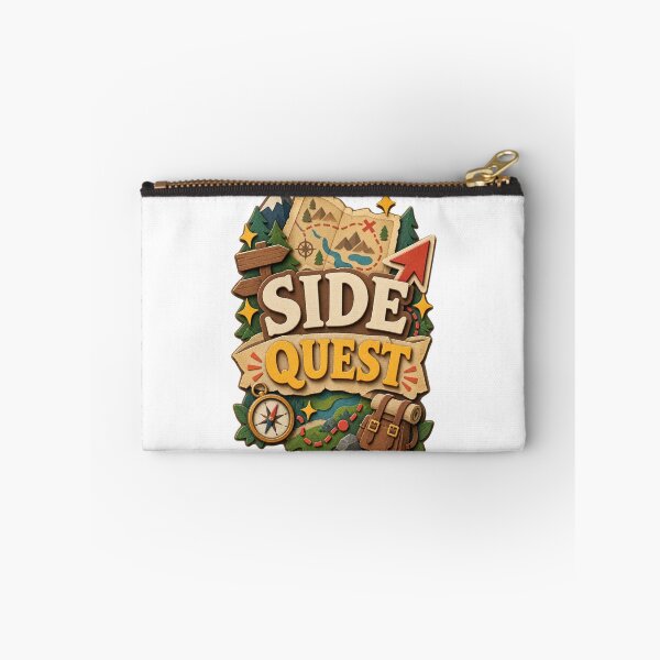 Item preview, Side Quest Adventure Papercraft Hiking Typography Design designed and sold by Promoffy.