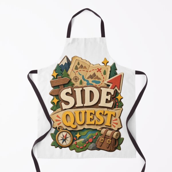 Item preview, Side Quest Adventure Papercraft Hiking Typography Design designed and sold by Promoffy.