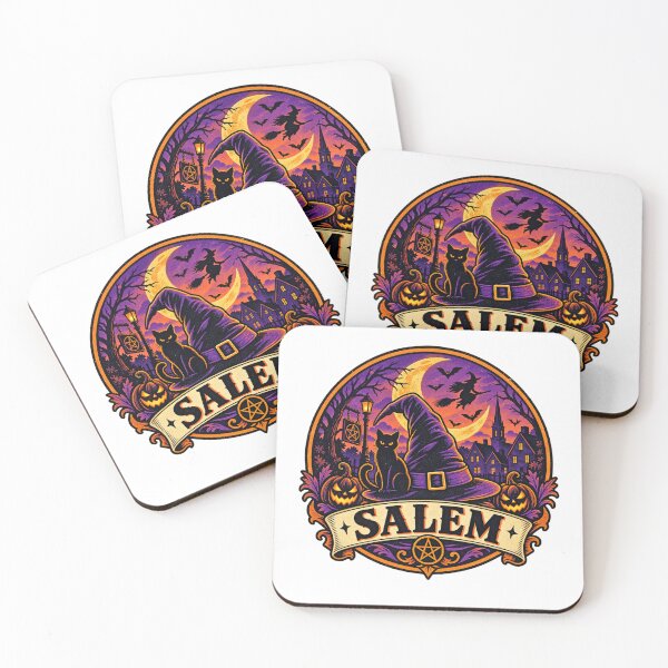 Item preview, Salem Halloween Shirt – Witch Hat Vintage Retro Badge Design designed and sold by Globalcitytees.