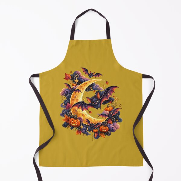 Item preview, Magical Halloween Moon – Bats, Pumpkins & Autumn Leaves designed and sold by annenambiro.