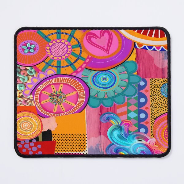 Item preview, Folk Mandala - Orange Pink Turquoise Seamless designed and sold by Ela Art Space .