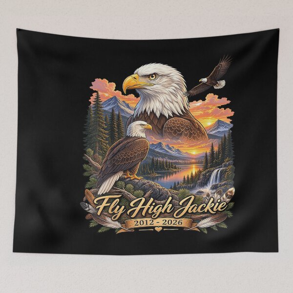 Item preview, Fly Free Jackie Big Bear Bald Eagle Memorial Tribute designed and sold by stershopepie.