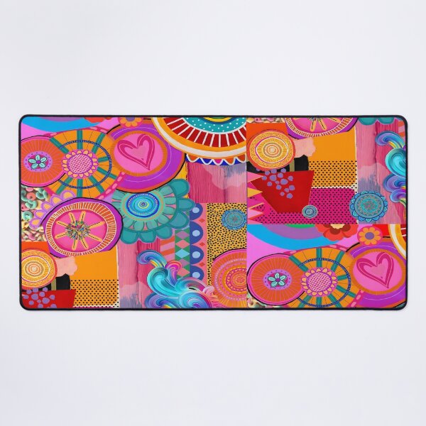 Item preview, Folk Mandala - Orange Pink Turquoise Seamless designed and sold by Ela Art Space .