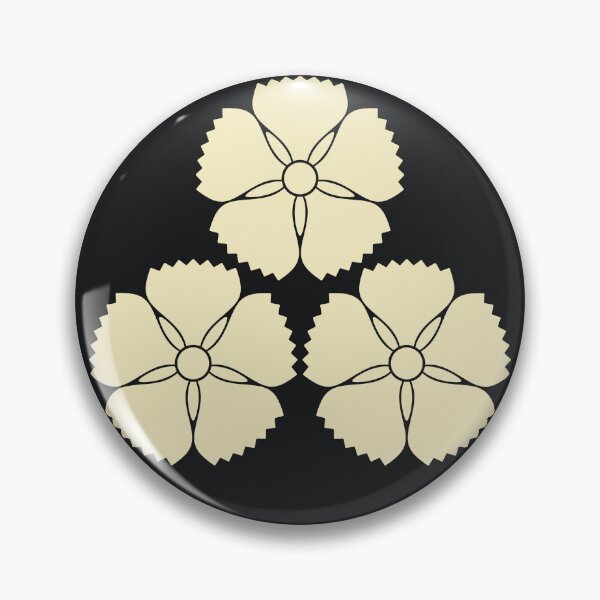 Item preview, Oriental Vintage Pale Yellow Akizuki Clan Japanese Kamon Crest Mon designed and sold by Digital Homestead.