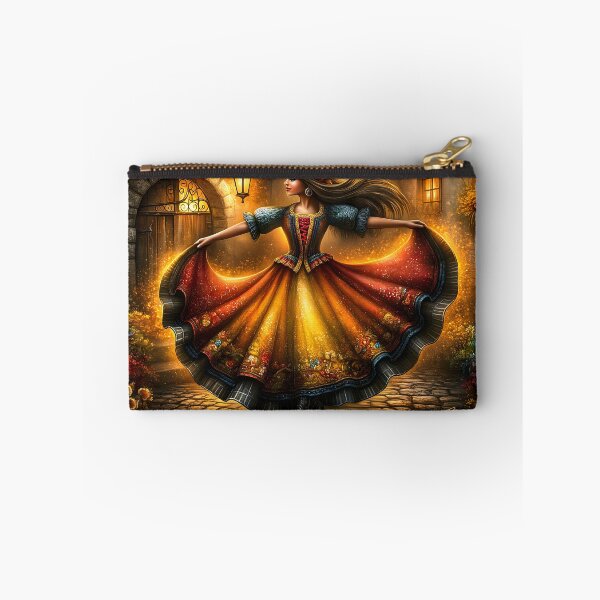 Item preview, Vibrant Dancer in Traditional Colorful Dress designed and sold by Artessie.