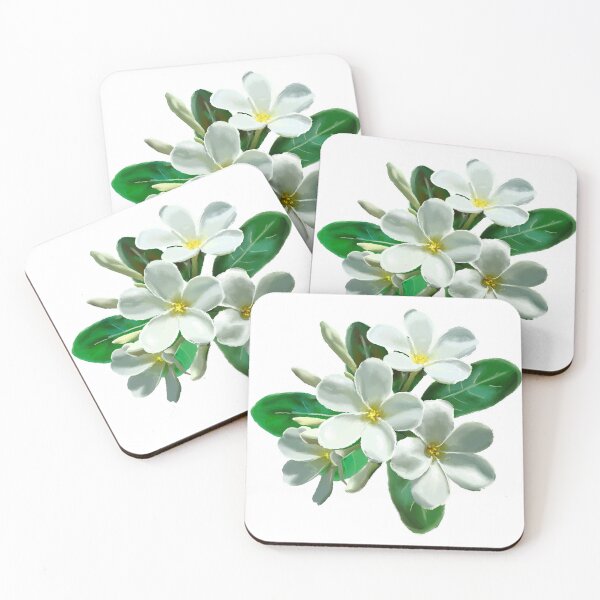 Item preview, Beauty of White Frangipani Flower Art designed and sold by maulaniism.