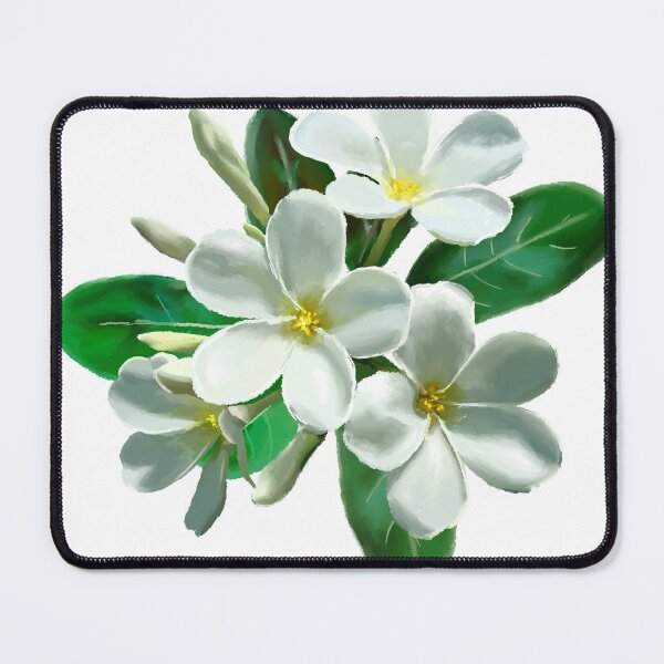 Item preview, Beauty of White Frangipani Flower Art designed and sold by maulaniism.