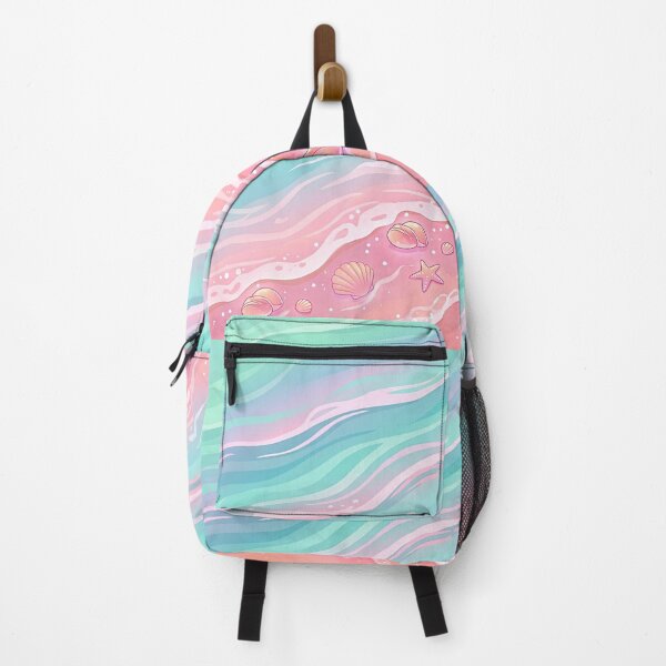 Item preview, Patel Ocean Waves and Pink Sand Beach Pattern designed and sold by DNBY.