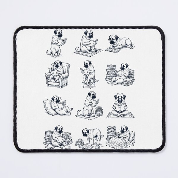 Item preview, Vintage Anatolian Shepherd Dog Book Reader Reading Dog Lover designed and sold by dian-rody-crest.