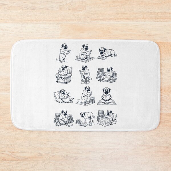Item preview, Vintage Anatolian Shepherd Dog Book Reader Reading Dog Lover designed and sold by dian-rody-crest.