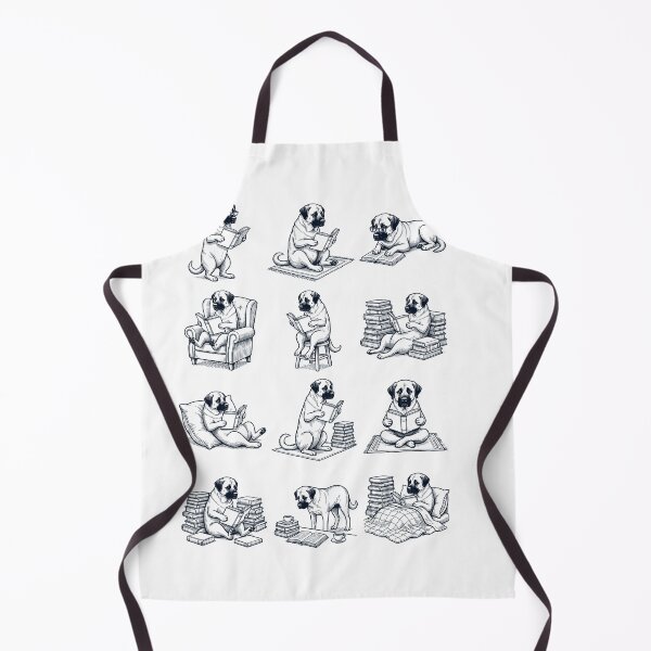 Item preview, Vintage Anatolian Shepherd Dog Book Reader Reading Dog Lover designed and sold by dian-rody-crest.
