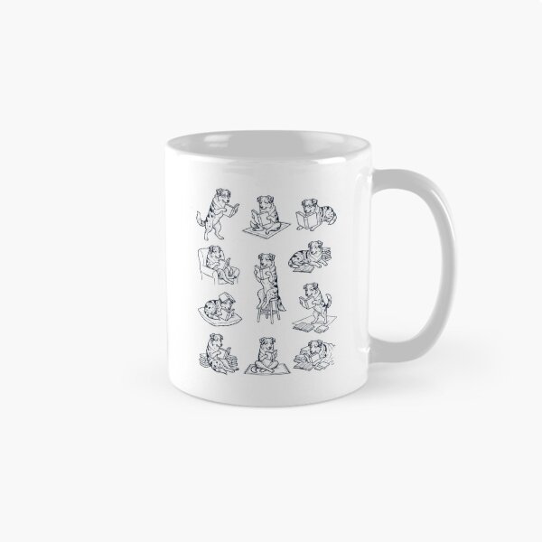 Item preview, Vintage Australian Shepherd Book Reader Reading Dog Lover designed and sold by dian-rody-crest.