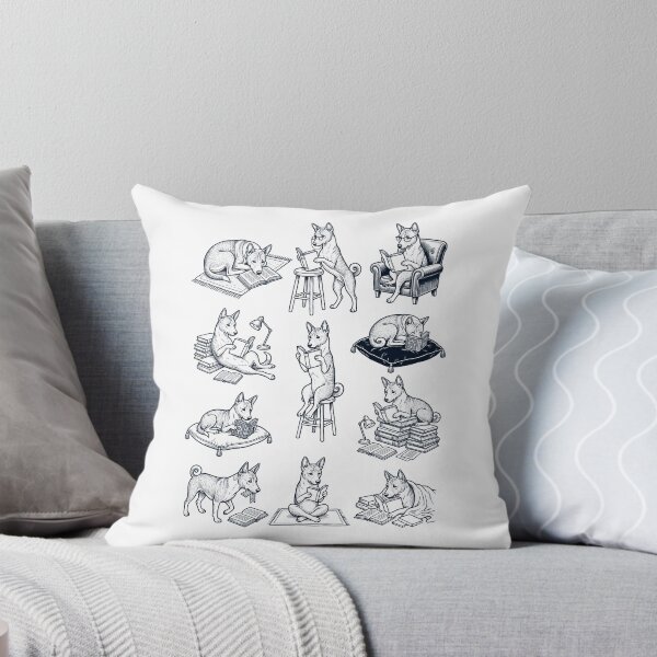 Item preview, Vintage Basenji Book Reader Reading Dog Lover designed and sold by dian-rody-crest.