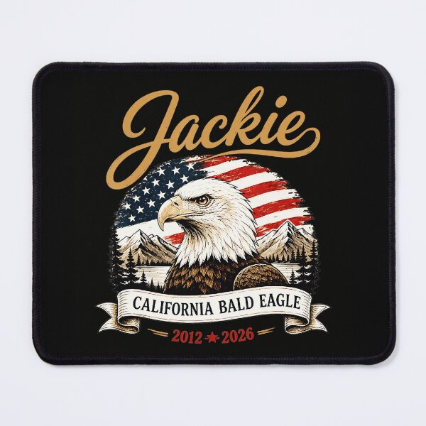 Item preview, Jackie California Bald Eagle 2012 2026 Remembrance Memorial Patriot designed and sold by CharlieConon.