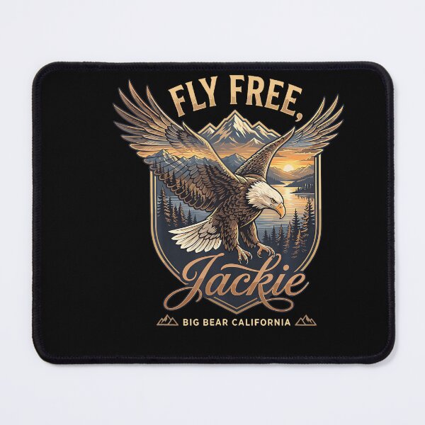 Item preview, Fly Free Jackie Big Bear Bald Eagle Memorial Tribute designed and sold by stershopepie.