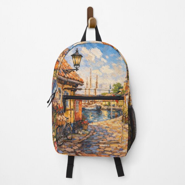 Item preview, A painting of Aeroskobing, Denmark – A Beautiful village in Europe. designed and sold by GalleryKauffeld.