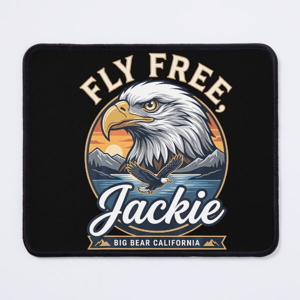 Item preview, Fly Free Jackie Big Bear Bald Eagle Memorial Tribute designed and sold by stershopepie.