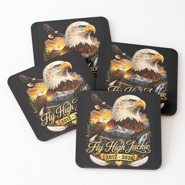 Item preview, Fly High Jackie 2012 - 2026 In Loving Memory Eagle Remembrance Loved One Memorial designed and sold by CharlieConon.