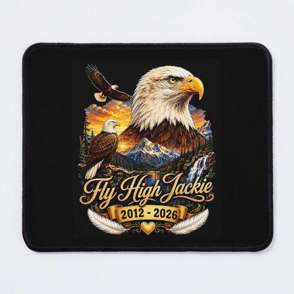 Item preview, Fly High Jackie 2012 - 2026 In Loving Memory Eagle Remembrance Loved One Memorial designed and sold by CharlieConon.
