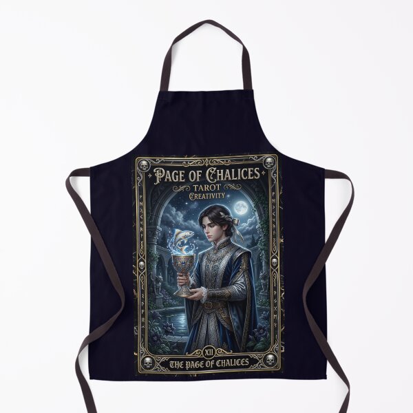 Item preview, Page of Chalices - tarot card designed and sold by Studio77-Gothic.