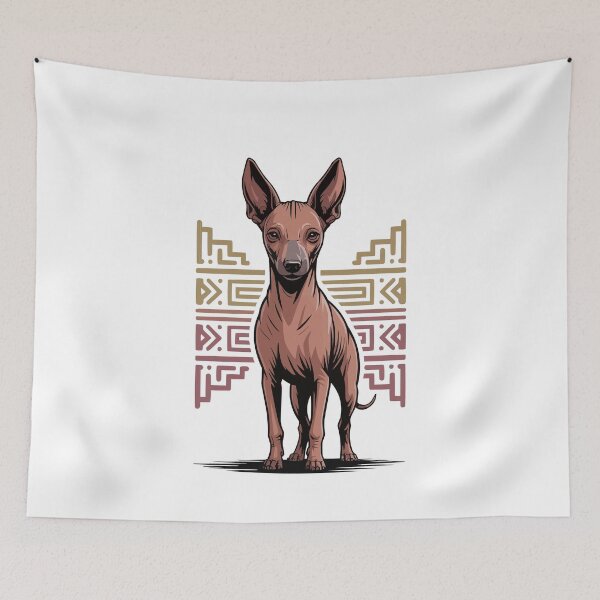 Item preview, Aztec Style Xoloitzcuintli Mexican Hairless Dog designed and sold by k3rstman1.