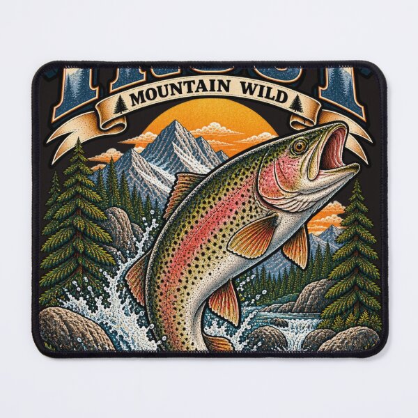 Item preview, Rainbow Trout Mountain Wild designed and sold by KrungiT Design .