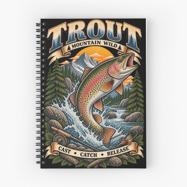 Item preview, Rainbow Trout Mountain Wild designed and sold by KrungiT Design .