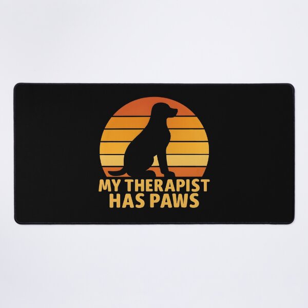 Item preview, My Therapist Has Paws Retro Therapy Dog Sunset designed and sold by Photo-Sphere101.