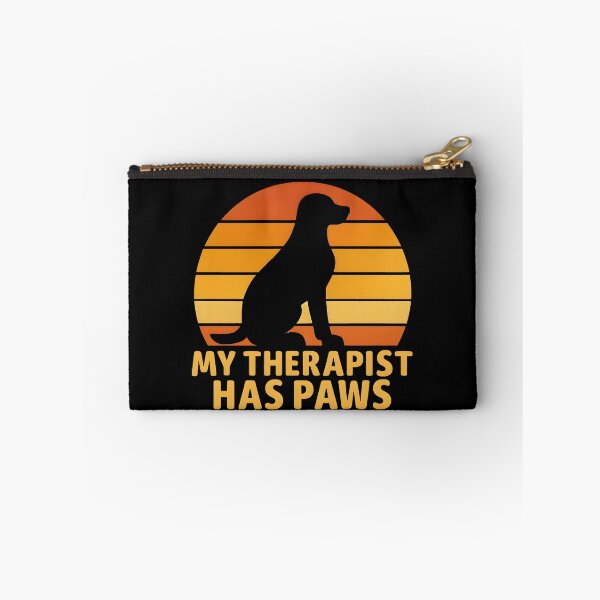 Item preview, My Therapist Has Paws Retro Therapy Dog Sunset  designed and sold by Photo-Sphere101.