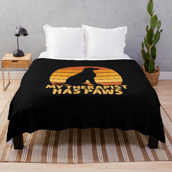 Item preview, My Therapist Has Paws Retro Therapy Dog Sunset designed and sold by Photo-Sphere101.