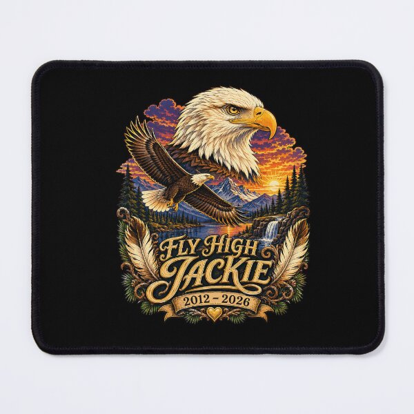 Item preview, Fly High Jackie 2012–2026 Bald Eagle Memorial designed and sold by NoeValdric.