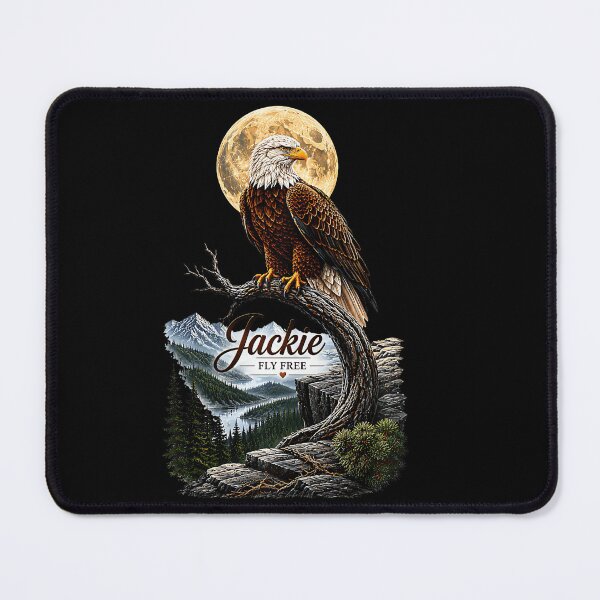 Item preview, Fly Free Jackie Big Bear Bald Eagle Memorial Tribute designed and sold by stershopepie.