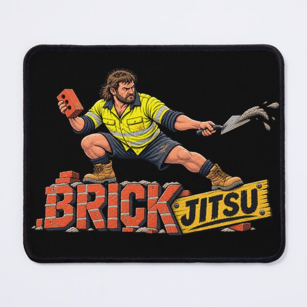 Item preview, Brick Jitsu Funny Aussie Tradie Martial Arts Design designed and sold by EverclearDesign.
