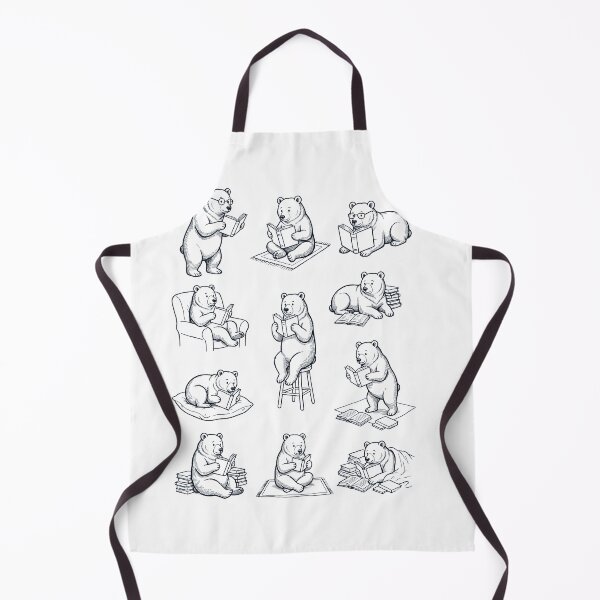 Item preview, Vintage Bear Book Reader Reading Animal Lover designed and sold by dian-rody-crest.