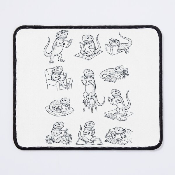 Item preview, Vintage Bearded Dragon Book Reader Reading Animal Lover designed and sold by dian-rody-crest.