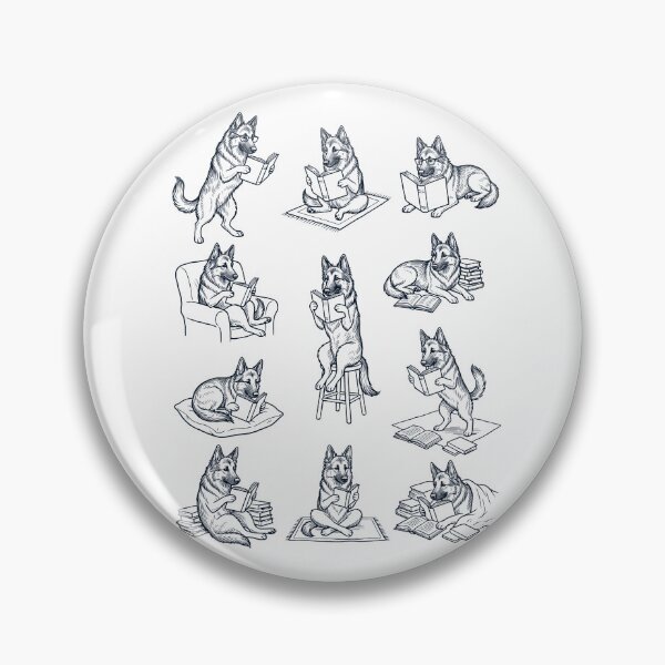 Item preview, Vintage Belgian Tervuren Book Reader Reading Dog Lover designed and sold by dian-rody-crest.