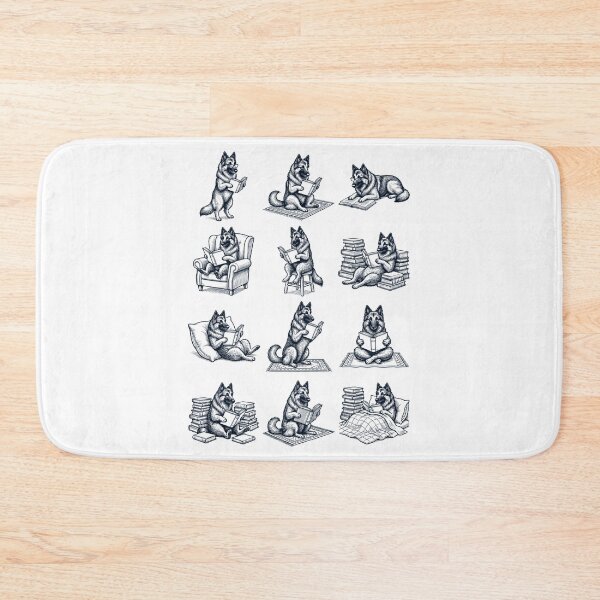 Item preview, Vintage Belgian Shepherd Book Reader Reading Dog Lover designed and sold by dian-rody-crest.