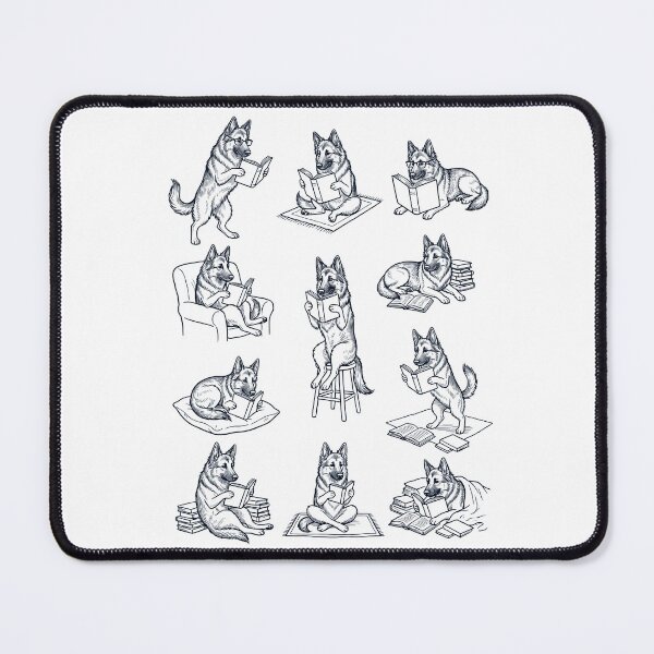 Item preview, Vintage Belgian Tervuren Book Reader Reading Dog Lover designed and sold by dian-rody-crest.