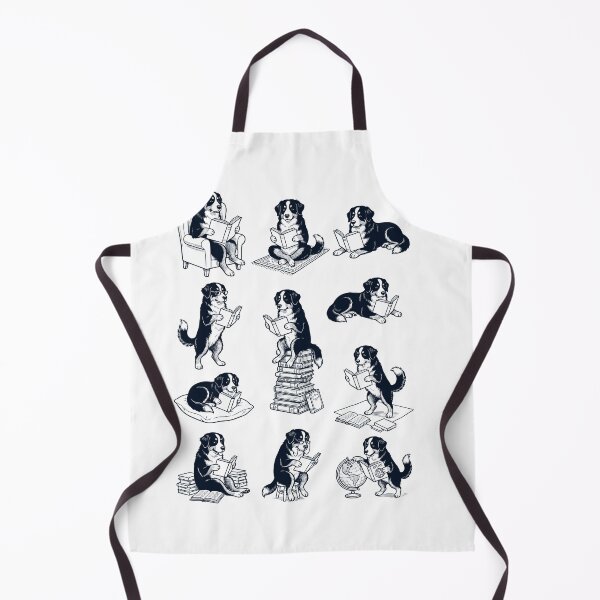 Item preview, Vintage Bernese Mountain Dog Book Reader Reading Dog Lover designed and sold by dian-rody-crest.