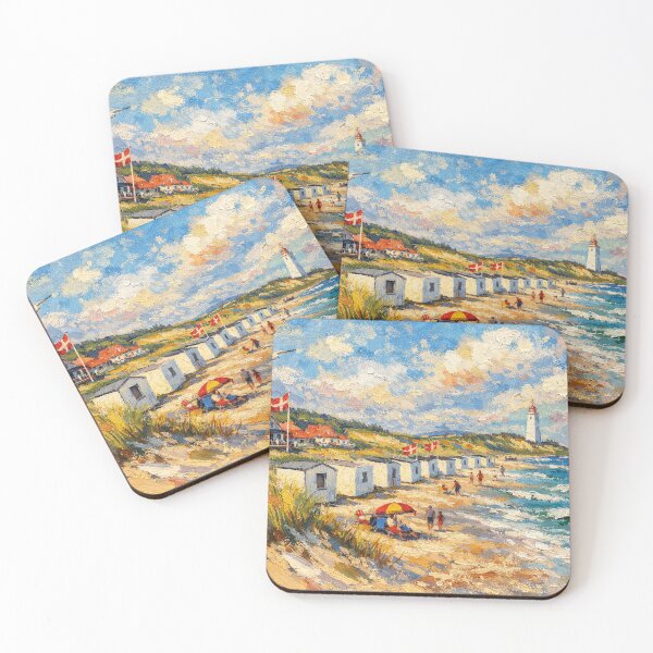 Item preview, A painting of Blokhus, Denmark – A Beautiful place in Europe. designed and sold by GalleryKauffeld.