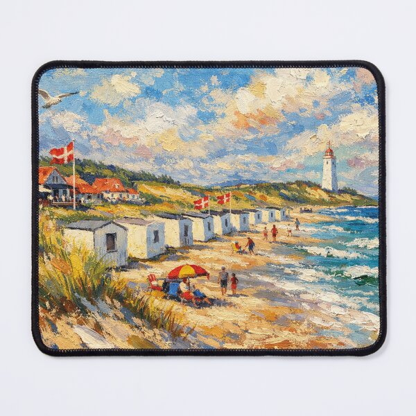 Item preview, A painting of Blokhus, Denmark – A Beautiful place in Europe. designed and sold by GalleryKauffeld.