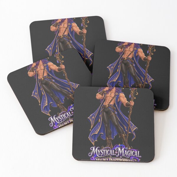 Item preview, Mystical Magical — Mischievous Fantasy Wizard designed and sold by The Wayward Heroes Guild.