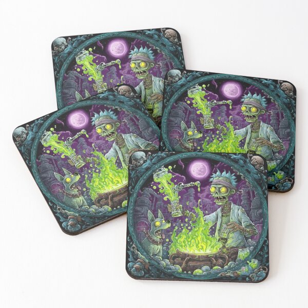 Item preview, Zombie Mad Scientist & Toxic Cauldron Dark Fantasy Graphic designed and sold by TOCOCLAWS.