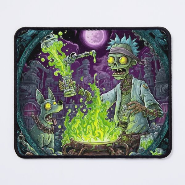 Item preview, Zombie Mad Scientist & Toxic Cauldron Dark Fantasy Graphic designed and sold by TOCOCLAWS.
