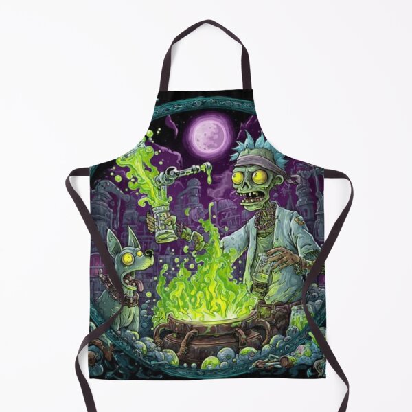 Item preview, Zombie Mad Scientist & Toxic Cauldron Dark Fantasy Graphic designed and sold by TOCOCLAWS.