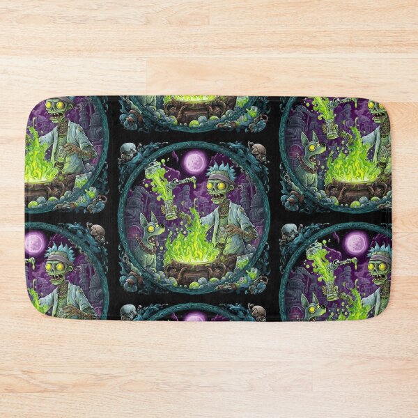 Item preview, Zombie Mad Scientist & Toxic Cauldron Dark Fantasy Graphic designed and sold by TOCOCLAWS.