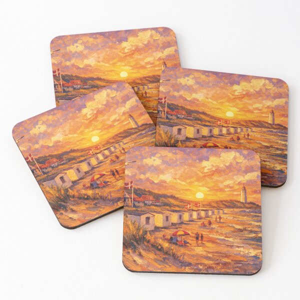 Item preview, Blokhus by night painting, Denmark – A Beautiful place in Europe. designed and sold by GalleryKauffeld.