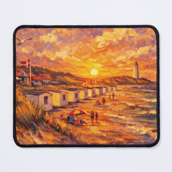 Item preview, Blokhus by night painting, Denmark – A Beautiful place in Europe. designed and sold by GalleryKauffeld.